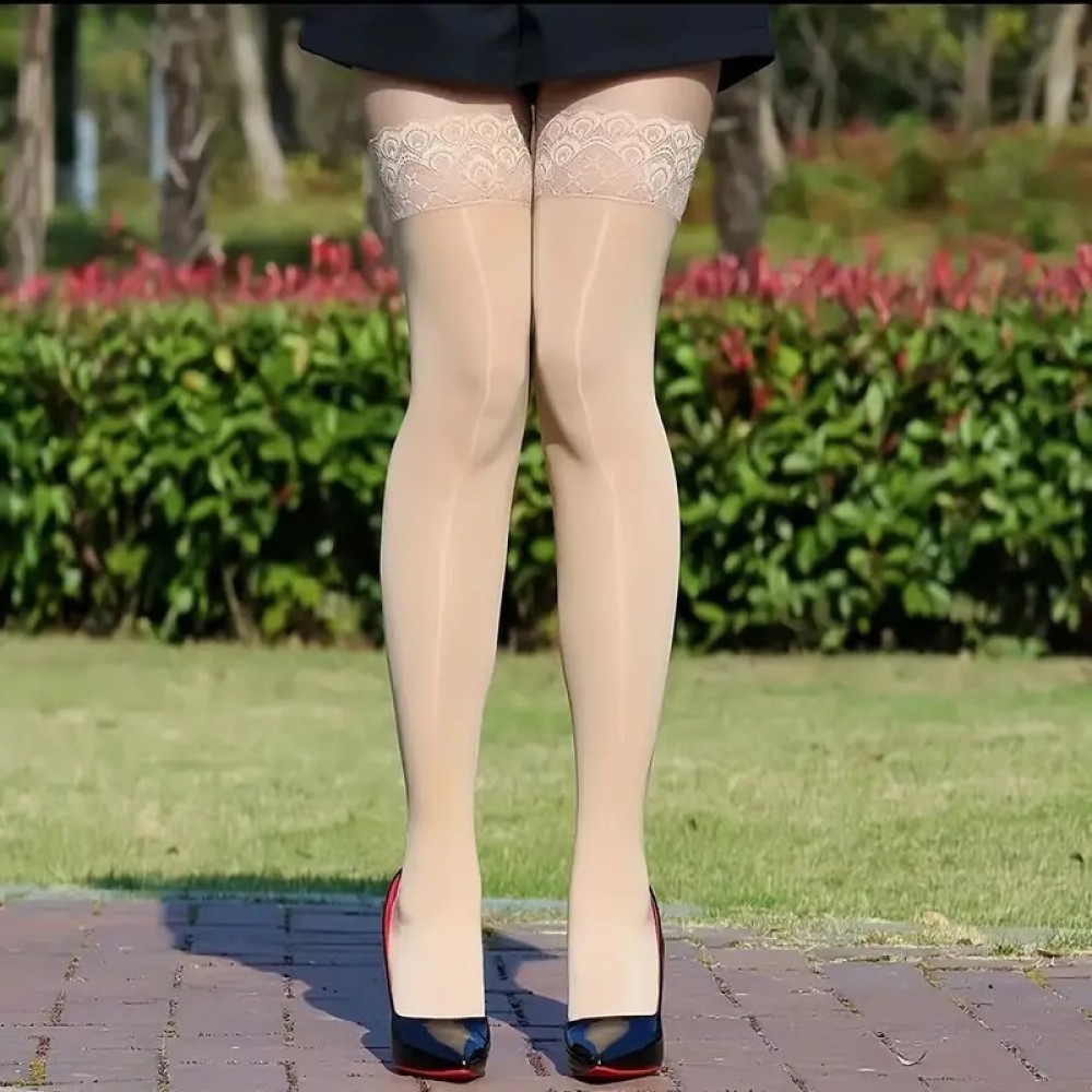 Parlak Şeffaf Diz Üstü Çorapla - Thigh High Sock Stay Up incelemesi ve fiyatı