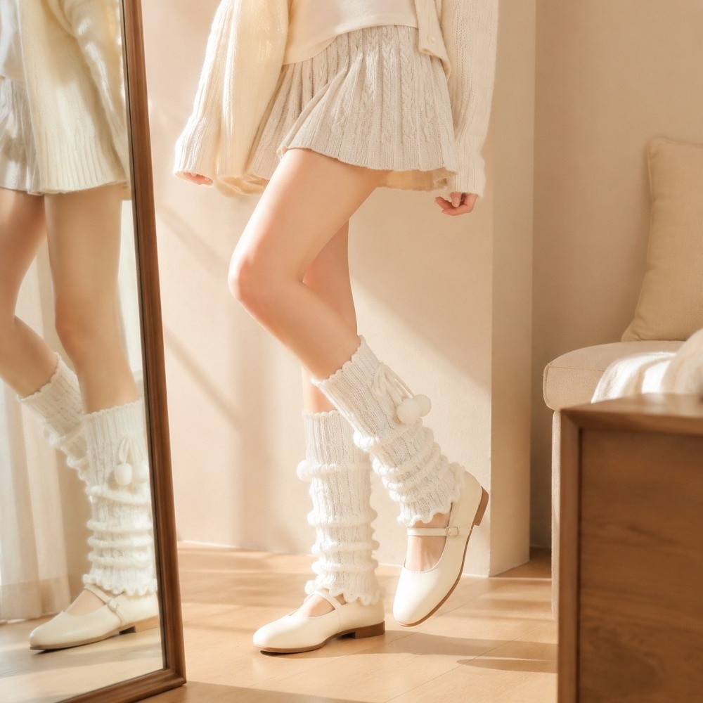 Örme Bacak Isıtıcıları, Fırfır - Boot Sock Slouchy incelemesi ve fiyatı