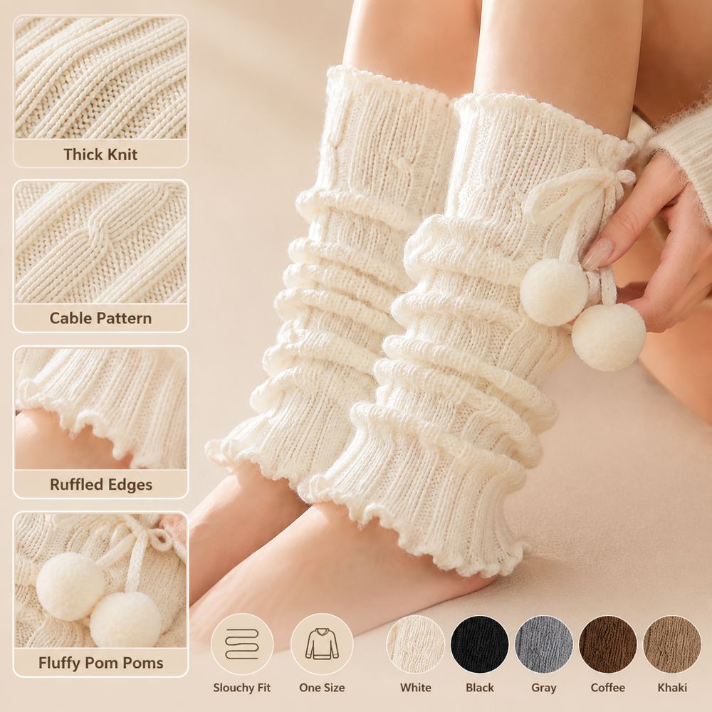 Örme Bacak Isıtıcıları, Fırfır - Boot Sock Slouchy incelemesi ve fiyatı