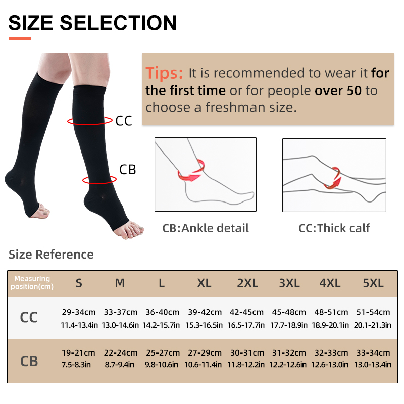 S-5XL 2 adet/çift tıbbi sıkışt - Compression Sock Medical incelemesi ve fiyatı